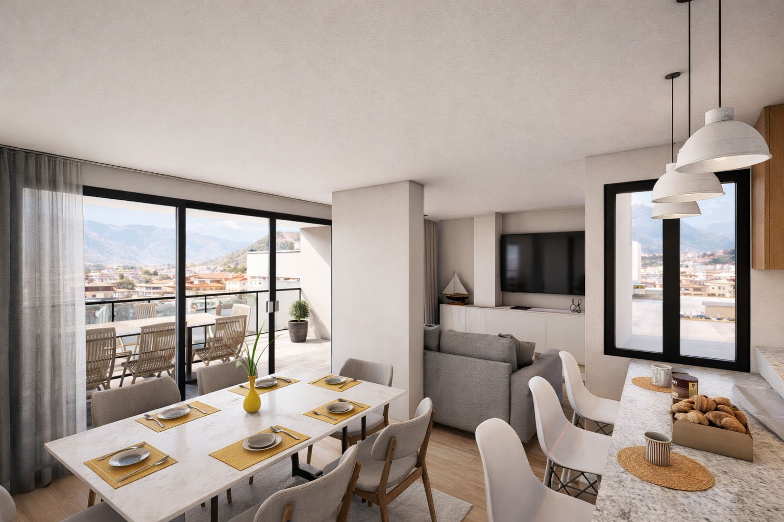 Comedor y terraza